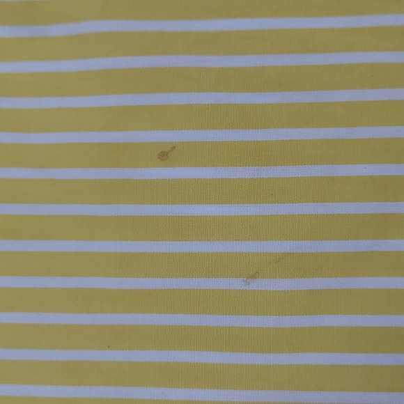 Lilly Pulitzer Yellow/White Stripe Button Down with Ruffle Detail Women's Size 6 - Picture 8 of 8